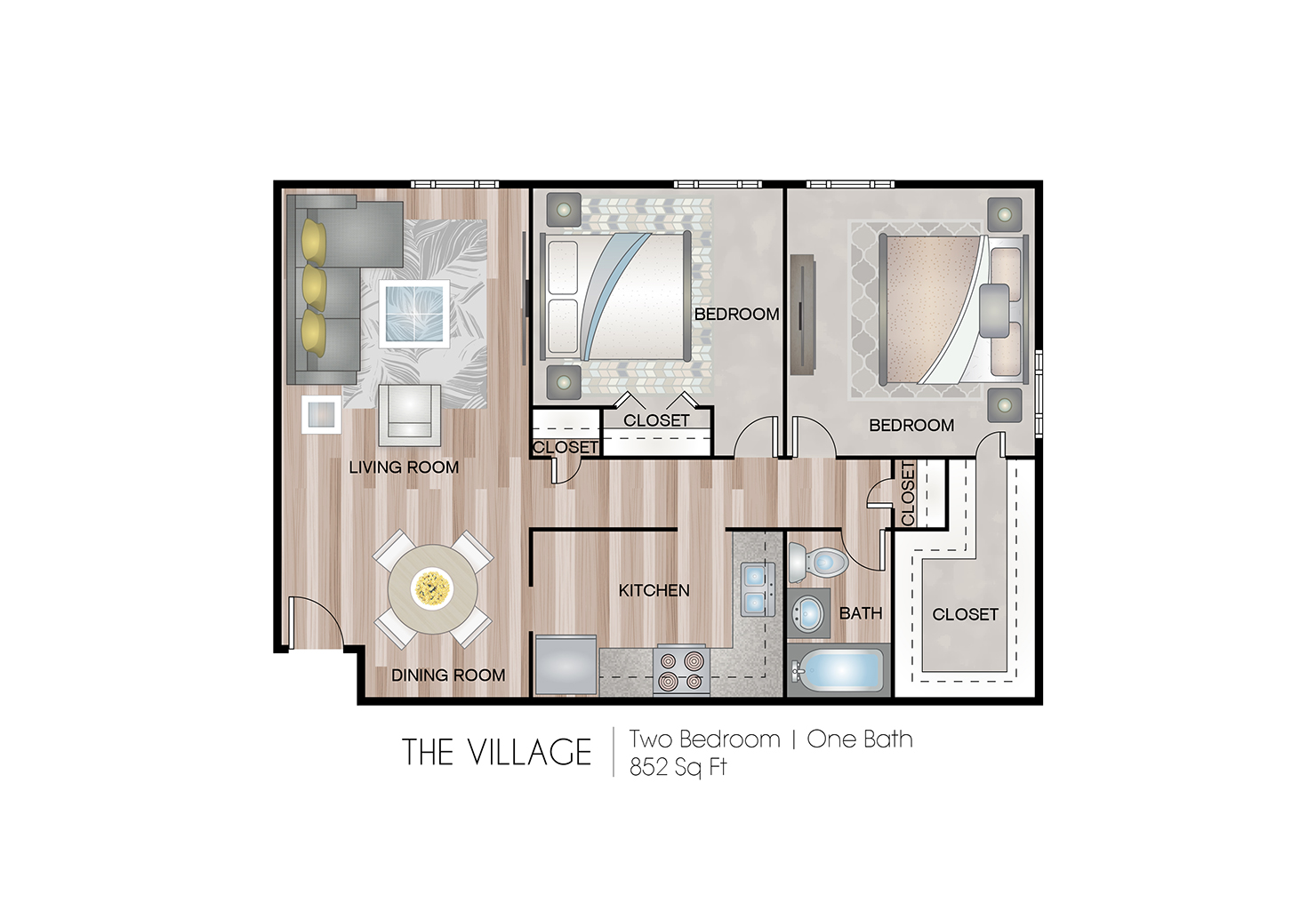 MoheganCommons The Village 852 sf 1