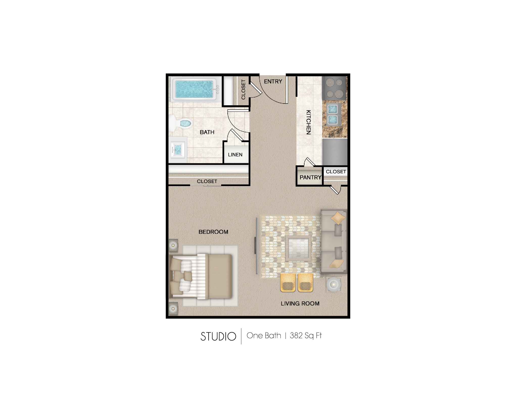 VillaSerena Studio Floorplan